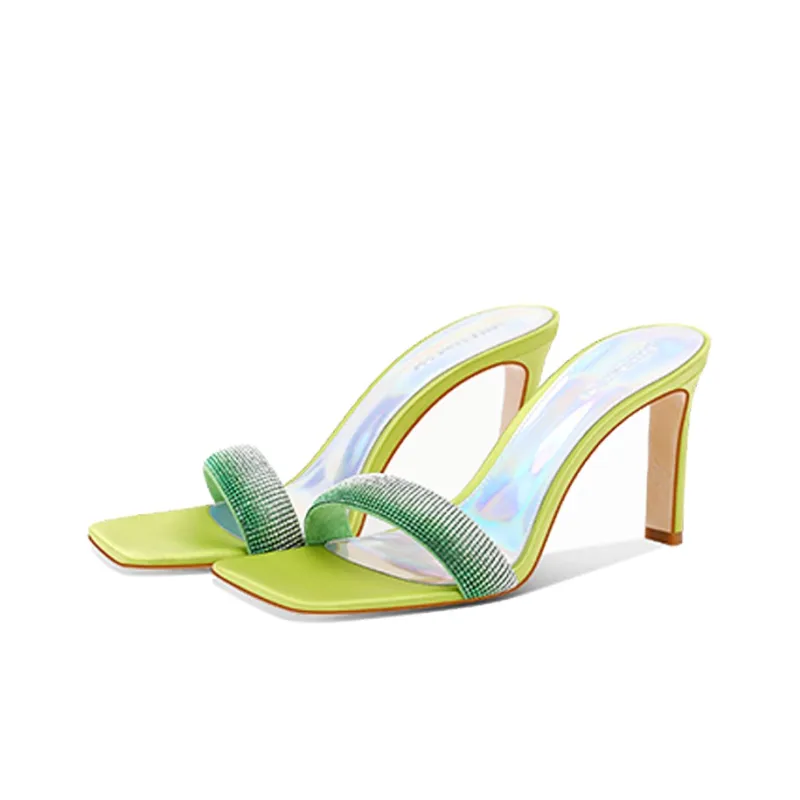 SHUDAIER Slide Slippers Women's Green-2