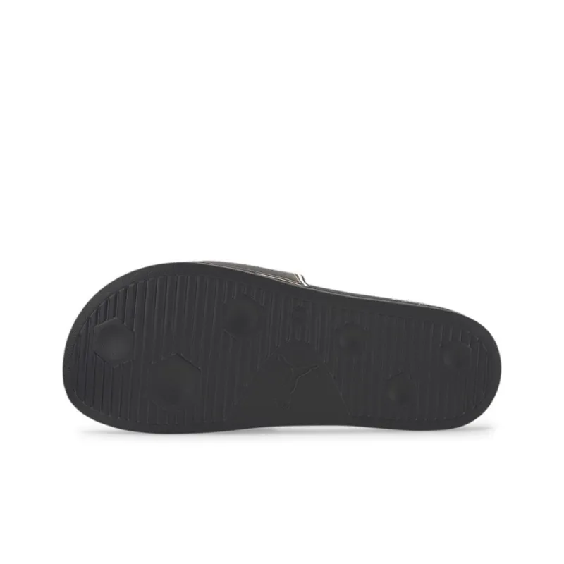 PUMA Leadcat Ftr Slide Black Team Gold White-4