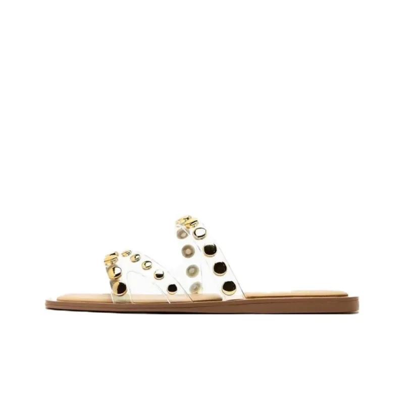 ZARA Quiet Slide Slippers Women's Transparent-0