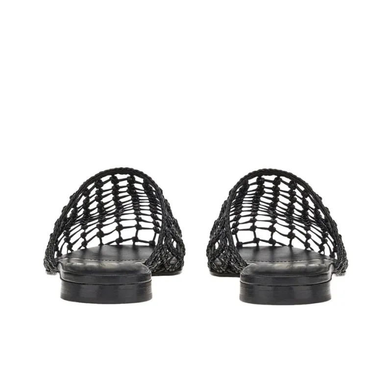 FERRAGAMO Woven-design Leather Mules-4