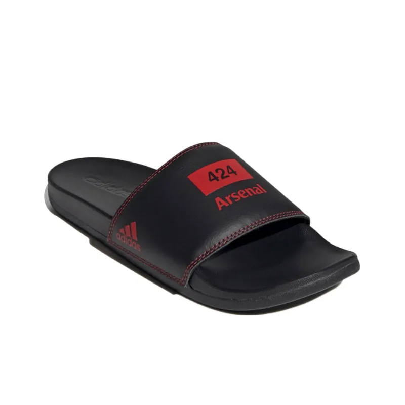Adidas Adilette Comfort Slides 424 Arsenal Fc Black Scarlet-2