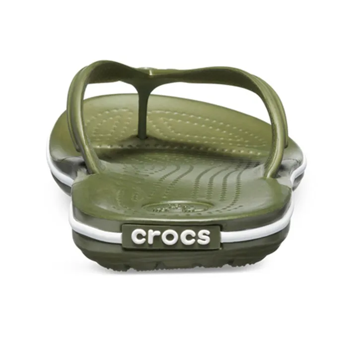Crocs Quiet Quick Dry Flip Flops Unisex Army Green-4