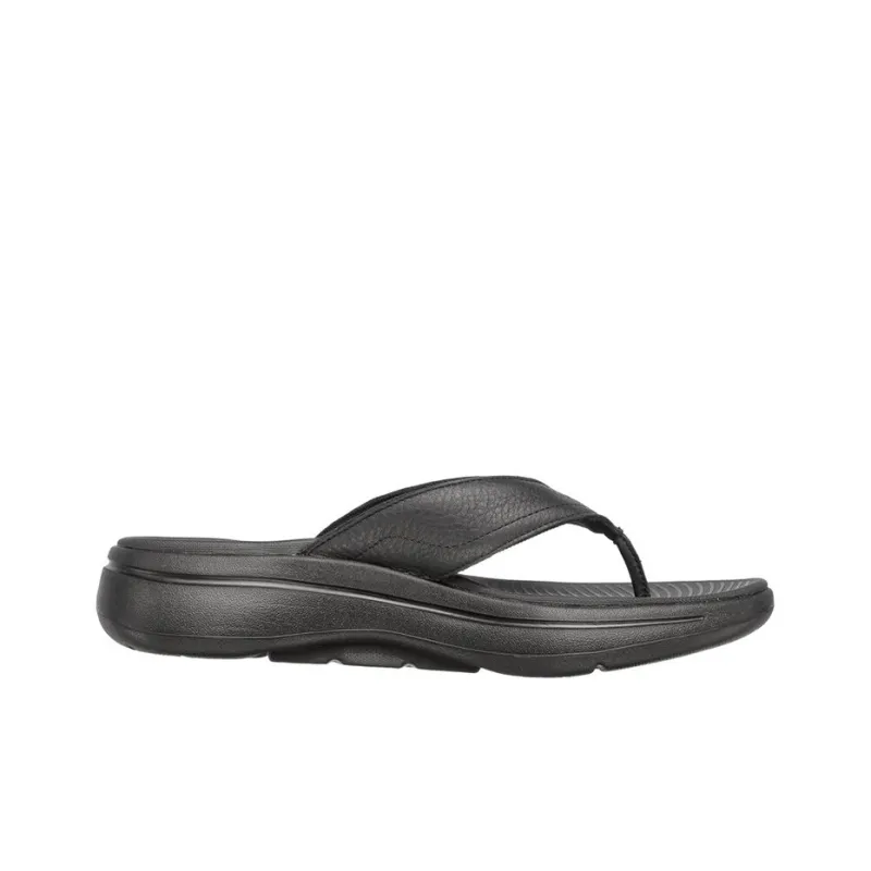 Skechers Go Walk Arch Fit Slip-Resistant Abrasion-Resistant Slide Slippers Men's Black-1