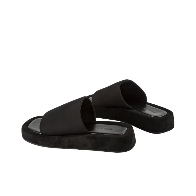 Tony Bianco Rubber Sole Abrasion Resistant Slide Slippers Women's Black-3
