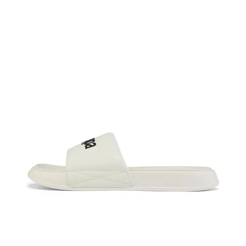 Kappa Slide Slippers Unisex White