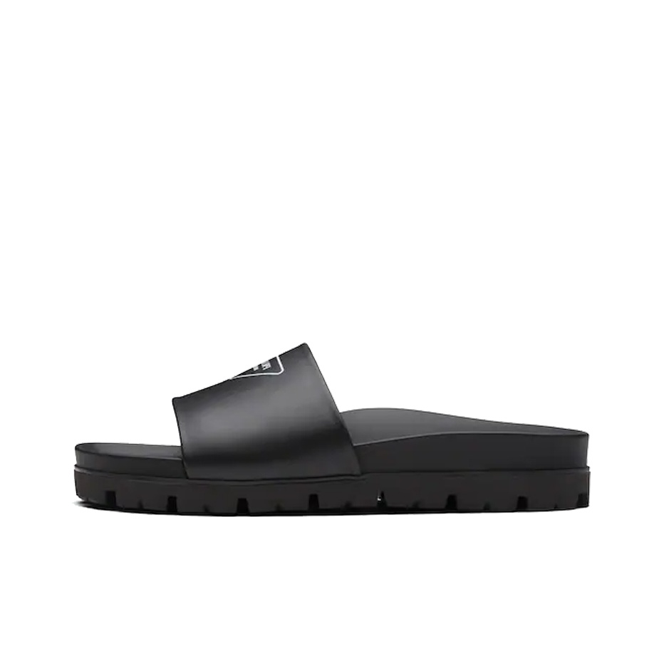 【希少】PRADA ロゴ ブラック ラバースライド 楽天市場】プラダ PRADA ロゴ ラバー スライドサンダル