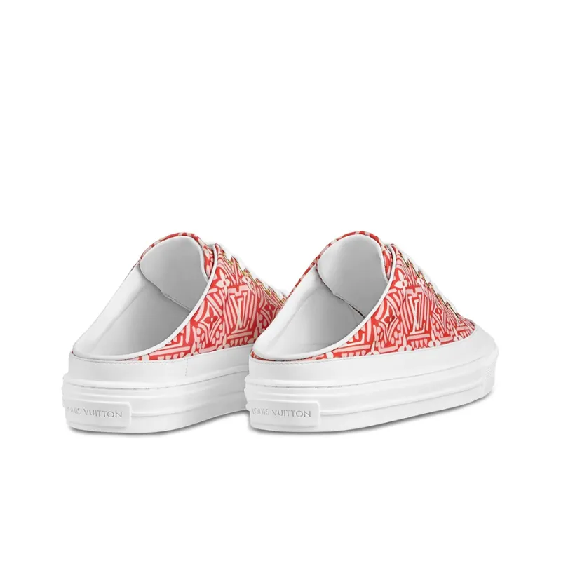 LOUIS VUITTON Crafty Stellar Mules 'Red White' Women's-2