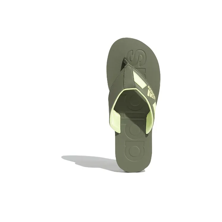Adidas Slalon Slippers Rubber Sole Slip-Resistant Slide Slippers Men's Green-4