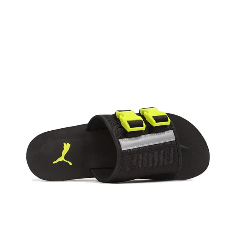 PUMA Wilo Lux Sandal Slide Black/Yellow-3