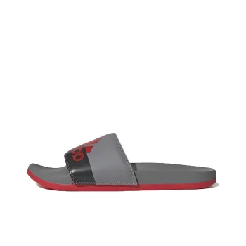 Adilette Adidas Comfort Slide 'Vivid Red Grey'