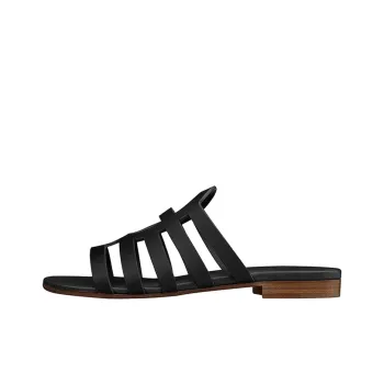 HERMES Slide Slippers Women's Black