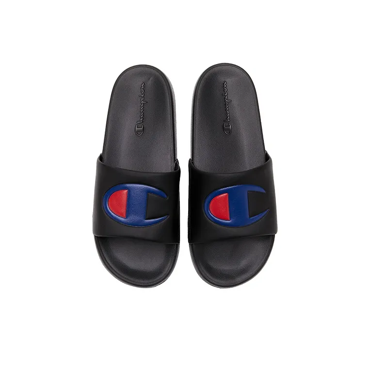 Champion Campus Sports Slippers Unisex Black-2