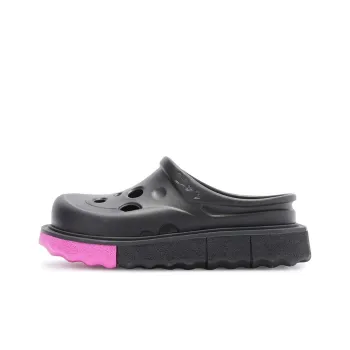 OFF-WHITE Sponge Sole Meteor Slipper Black Fuchsia Women's