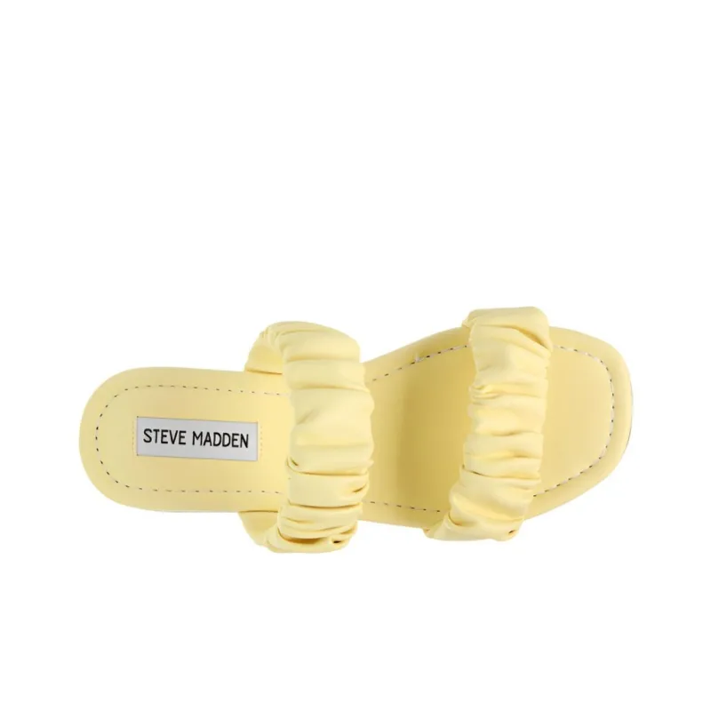STEVE MADDEN Slide Slippers Women's Yellow-3
