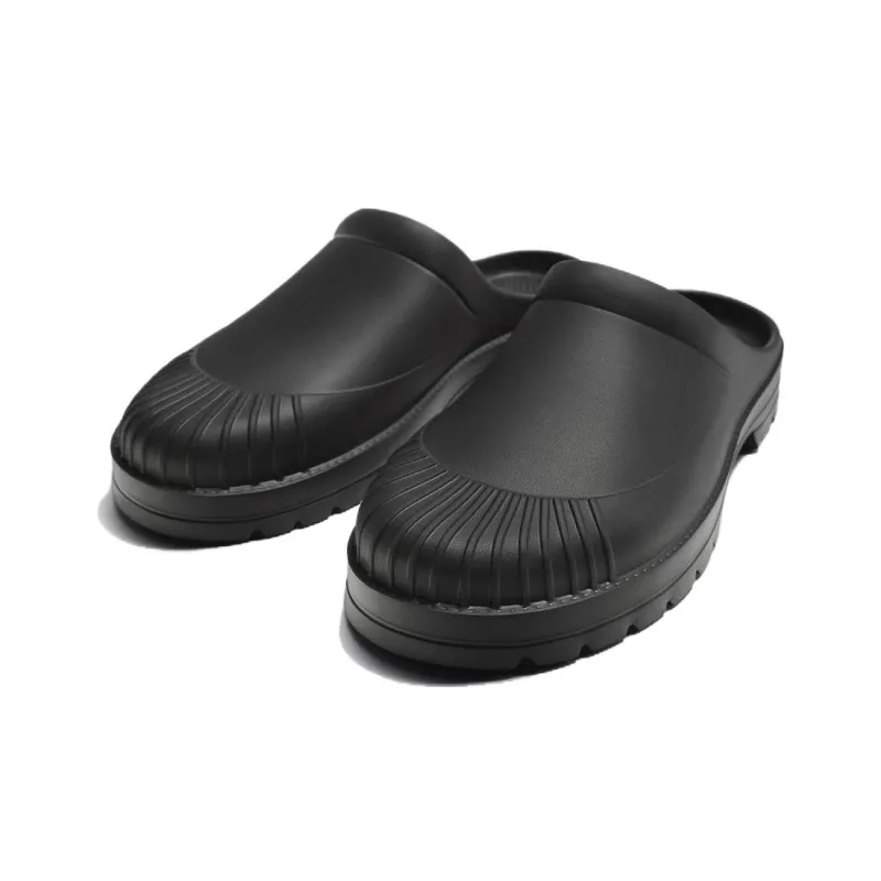 ZARA Closed Toe Slippers Men's Black-1