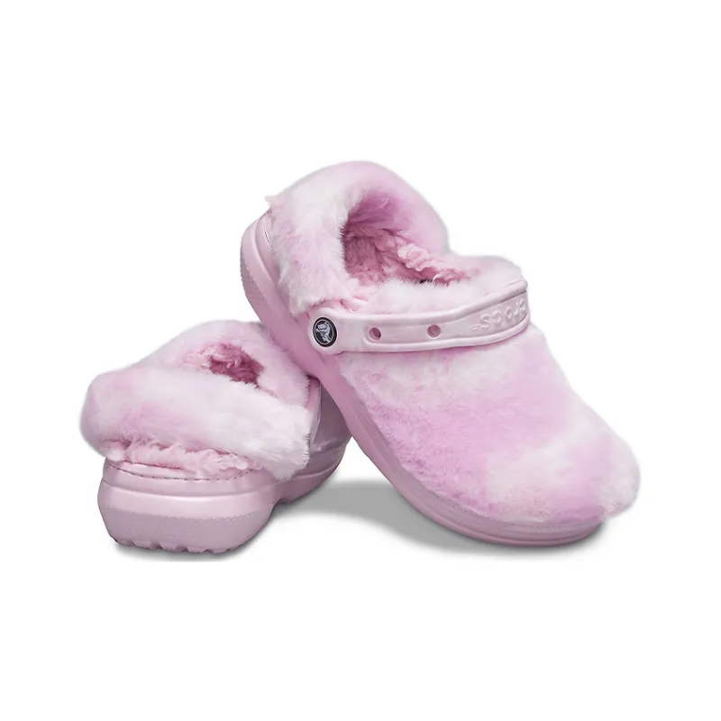 Crocs Classic Fur Sure Clogs Ballerina 'Pink White'-5