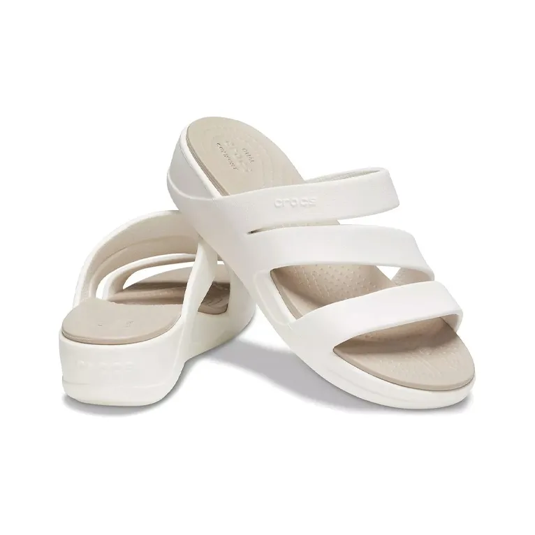 Crocs Monterey Slide Slippers Women's White-3