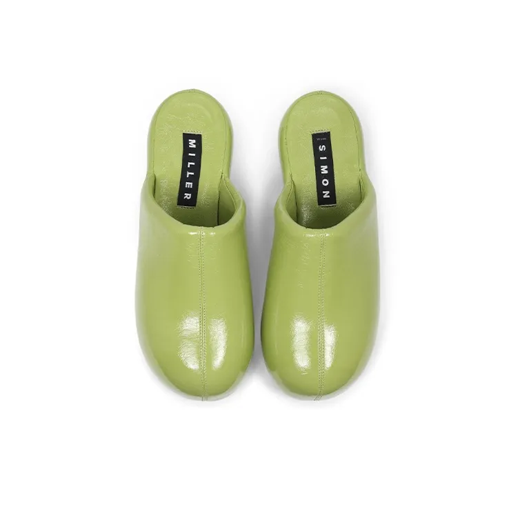 SIMON MILLER Wrap-toe Slippers Women's Kiwi Green-2