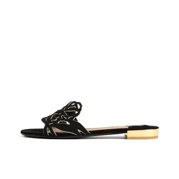 FERRAGAMO Slide Slippers Women's Black