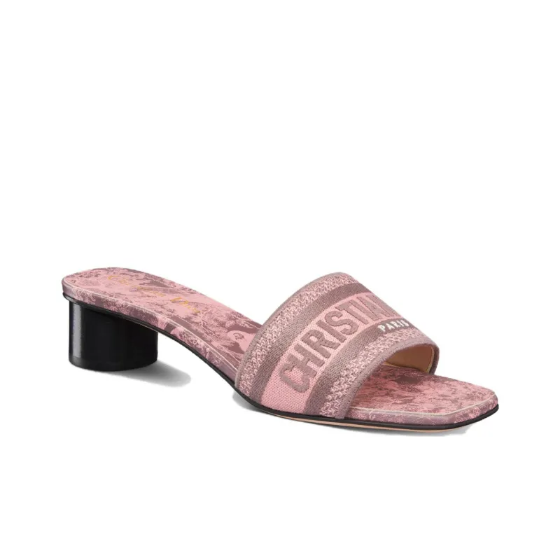 DIOR Dway Odor-Resistant Slide Slippers Women's Gray Pink-2