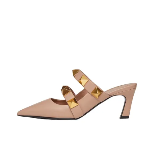 Valentino Roman Stud High Heels Women's Pink