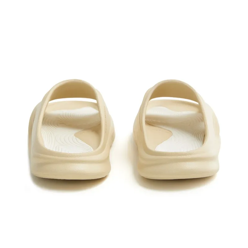 0592 Quiet Abrasion-Resistant Slide Slippers Unisex Not Very Yellow-3