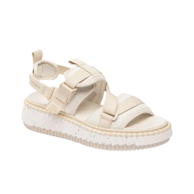 See By Chloe Lilli Beach Sandals Women's White-3