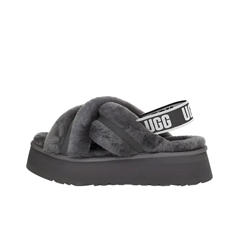 UGG DISCO Stylish Sandals Women's Gray-0