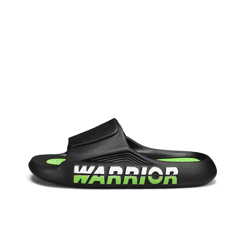 Warrior Quiet Slide Slippers Men's Black Green-0