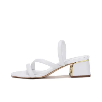 MICHAEL KORS Abrasion Resistant Slide Slippers Women's Optical White Color