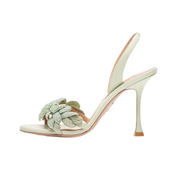 AQUAZZURA Galactic Flower Sandal 95 Strap Sandals Women's Green