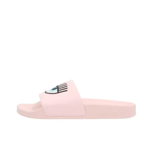 CHIARA FERRAGNI Flirting Eye-print Pool Slides