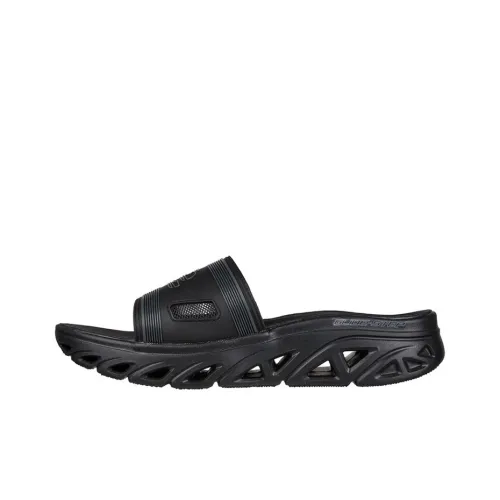 Skechers Glide Step Slide Slippers Men Black