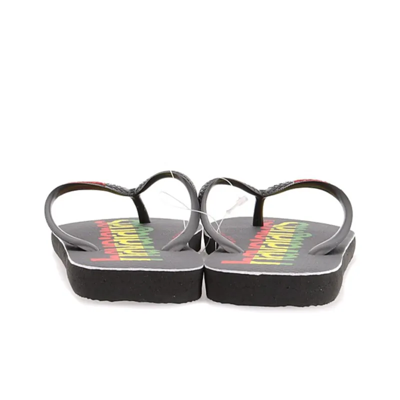 Havaianas Logomania Stylish Sandals Unisex Black-4