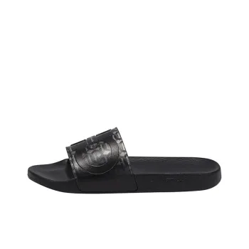 FERRAGAMO GANCINI Rubber Sole Slip Resistant Slide Slippers Men's Black