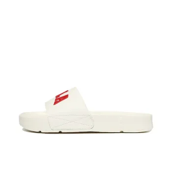 FILA Uni Drifter Slide Slippers Unisex Ecru/Red