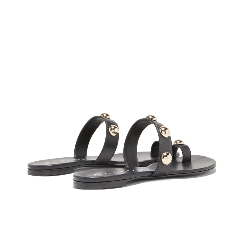 Casadei Ellen Slide Slippers Women's Black-3
