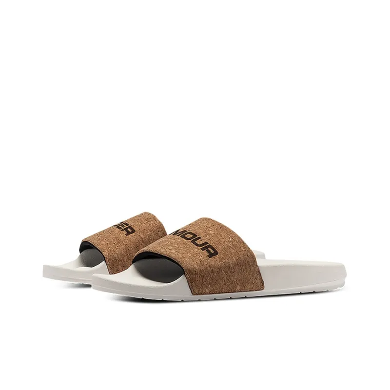 Under Armour Unisex Core Remix Slippers Brown-2