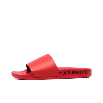 OFF WHITE Industrial Belt Slides Red Black