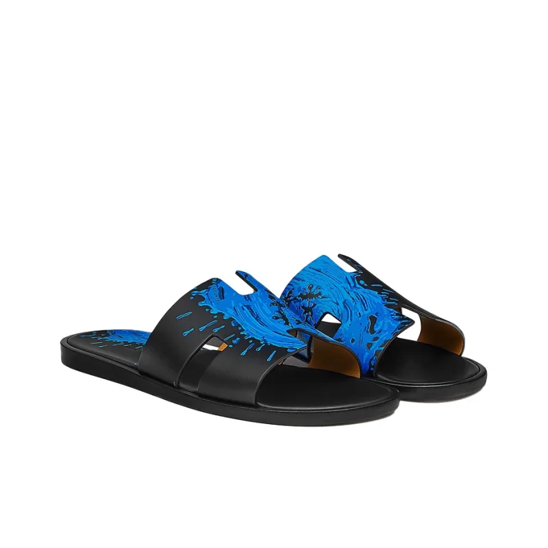 HERMES Stylish Sandals Men's Electric Blue-2