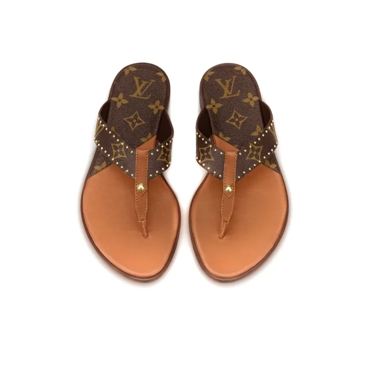 LOUIS VUITTON Stylish Sandals Women's Brown-3