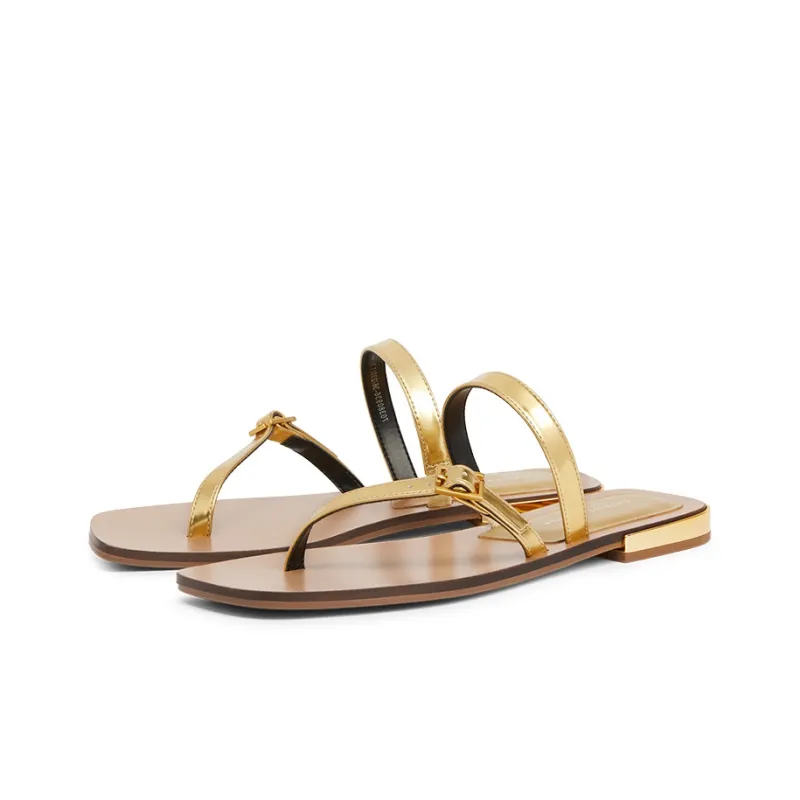 CHARLES&KEITH Stylish Sandal Women's Gold-2