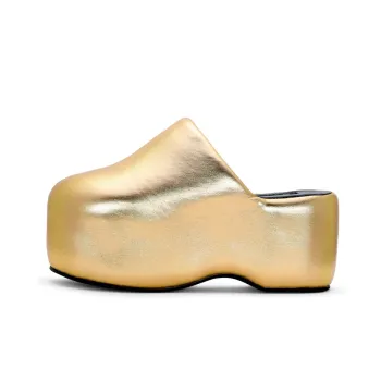 SIMON MILLER Wrap-toe Slippers Women's Star Gold