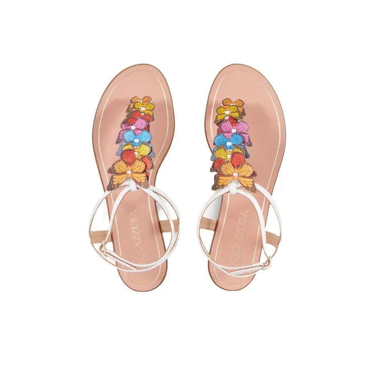 AQUAZZURA Papillon Fashion Sandal Women's White-3