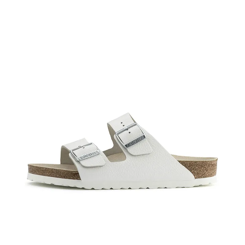 Birkenstock Arizona Natural Leather Narrow Fit 'White'-0