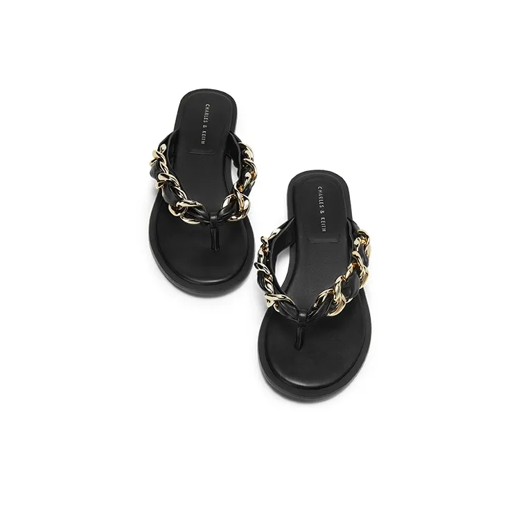 CHARLES&KEITH Stylish Sandals Women's Black-3