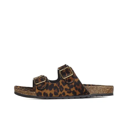 SAINT LAURENT Leopard-print Buckle Sandals