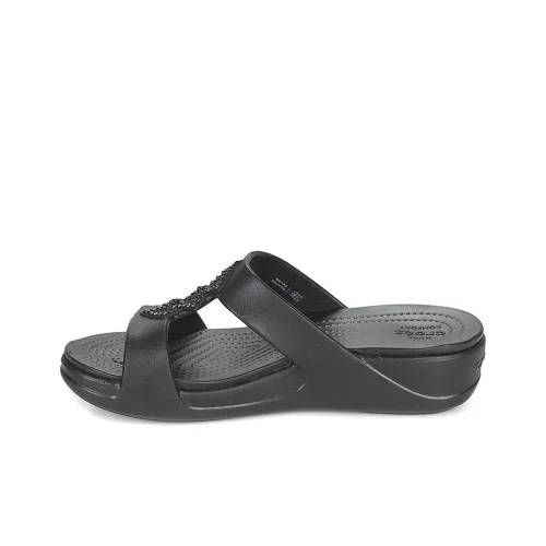 Crocs Monterey Slide Slippers Women's Black