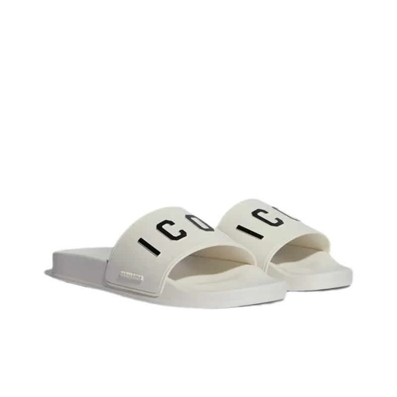 DSQUARED 2 3D Logo Lettering Slip On Slides-2