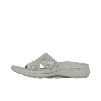 Skechers Go Walk Arch Fit Slide Slippers Women's Gray